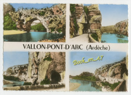 {45821} 07 Ardèche Vallon Pont D' Arc , Multivues - Vallon Pont D'Arc