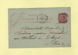 Convoyeur Valence A Grenoble - 23 Aout 1904 - Spoorwegpost