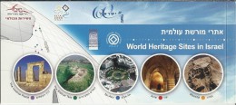 IL.- Israël Stamp: World Heritage Sites In Israel**. 2 Scans - Cuadernillos