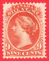 Canada Revenue # FB26 9 Cents  - O- Dated  1865 - Bill Stamp /  Timbre De Loi - Fiscaux