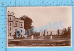 CPA Photo ( Windsor Castle Sout Front And State Entrance ) Post Card Carte Postale Recto/verso - Windsor