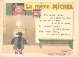 10 Cartes Anno 1900 PUB RICQLES Chromos Superbe Litho - Enfants Chansons Musique GERBAULT - Sammlungen