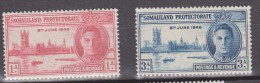 Somaliland Protectorate, 1946, SG 117 - 118, Mint Lightly Hinged - Somalilandia (Protectorado ...-1959)