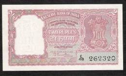 INDIA P28  2 RUPEES  ND 1957  Signature 72  UNC.  2 P.h. ! - Inde