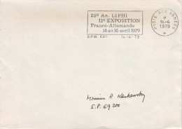 FFA - LETTRE FRANCHISE 11° EXPOSITION FRANCO ALLEMANDE BPM 600 BERLIN- 1979 - Militaire Stempels Vanaf 1900 (buiten De Oorlog)