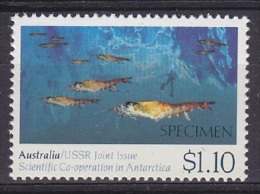 Australian Antarctic Territory 1990 Joint Issue With Russia 1v "Specimen" ** Mnh (18756) - Nuovi