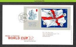 Nbd0278b SPORT WK VOETBAL SOCCER WORLD CHAMPIONSHIP FOOTBALL FUSSBALL WELTMEISTERSCHAFT GREAT BRITAIN 2002 FDC - 2002 – Südkorea / Japan