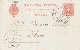 9057. Entero Postal TORDERA (Barcelona) 1906. Maresma - 1850-1931