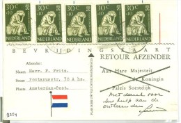 BEVRIJDINGSKAART Uit 1960 Van AMSTERDAM  Naar SOESTDIJK  (9254) - Covers & Documents