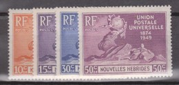 New Hebrides, 1949, F77 - F80, Set Of 4, Mint Lightly Hinged - Ungebraucht