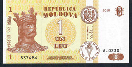 MOLDOVA  P8h  1  LEU    2010 #A.0230   UNC. - Moldavia