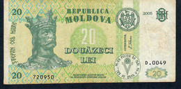 MOLDOVA  P13g  20 LEI   2005         VF - Moldavië