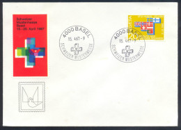 Switzerland Sweiz Suisse 1967 Cover: Efta - Handel - Zollfrei; Sweizer Mustermesse Basel Label / Vignete & Cancellation - European Community