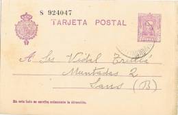 Entero Postal SANT BOI De LLOBREGAT (barcelona) 1929, Alfonso XIII - 1850-1931