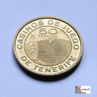 Ficha Casino De Tenerife - 50 Pesetas - Unclassified