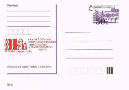 Entero Postal STRAKONICE (Checoslovaquia) 1981. 50 H Violeta - Cartes Postales