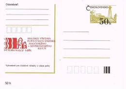 Entero Postal STRAKONICE (checoslovaquia) 1981. 50 H Ocre - Cartes Postales