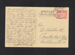 Postkaart 1924 Amstel Met Groenburgwal - Lettres & Documents