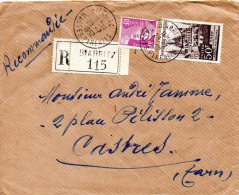FRANCE. N°917 De 1951 Enveloppe Ayant Circulé. Abbaye De Caen. - Abbeys & Monasteries