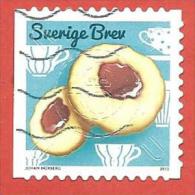 SVEZIA USATO - 2013 - BISCOTTI - Cookies - Brev - AUTOADESIVO - Michel SE 2941 - Used Stamps