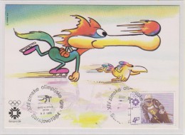 YUGOSLAVIA 1984 OLYMPIC GAMES 1984 SARAJEVO  MAXIMUM CARD - Cartes-maximum