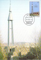 LUXEMBOURG  CARTE MAXIMUM  NUM-YVERT  1224 TOURISME MONUMENT DES MINEURS DE KAYL - Cartoline Maximum