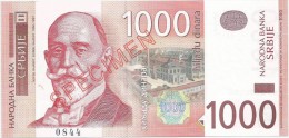 Serbia 1000 Dinara 2003. UNC  SPECIMEN - Serbie