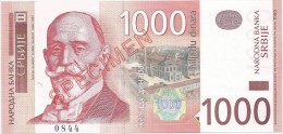 Serbia 1000 Dinara 2003. UNC  SPECIMEN - Servië