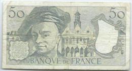 Billet 50 Francs Quentin De La Tour" 1989 SérieR.57 - 50 F 1976-1992 ''quentin De La Tour''