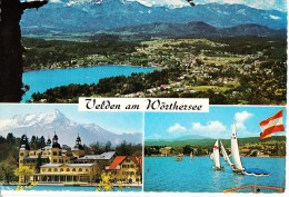 Austria, Velden Am Worthersee Mit Mittagskogel, Karnten, 1971 Used Postcard [14451] - Velden