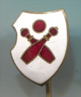 BOWLING - Enamel, Vintage Pin, Badge - Bowling