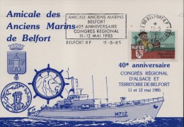 1985 France 90 Territoire De Belfort Anciens Marins Sailors Explorer Ships - Explorateurs