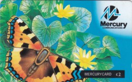 Mercury, MER434D, Butterfly (Freecall 0500 Calls), 2 Scans.   39MERA, CN In The Left Side - [ 4] Mercury Communications & Paytelco