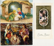 3 Cartes Représentant La Nativité - Crèche De Noël - - Sin Clasificación