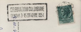1954 Italia Genova Cristoforo Colombo Christopher Columbus - Christophe Colomb
