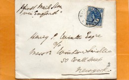 Netherlands 1904 Cover Mailed To USA - Briefe U. Dokumente