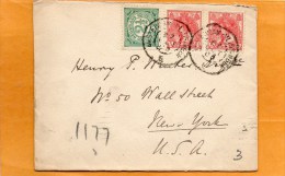 Netherlands 1903 Cover Mailed To USA - Briefe U. Dokumente