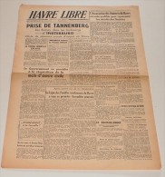 Le Havre Libre Du 22 Janvier 1945. - Français