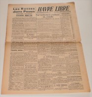 Le Havre Libre Du 24 Janvier 1945. - Français