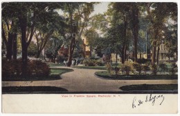 ROCHESTER NY ~ FRANKLIN SQUARE EARLY VIEW ~ 1900s Vintage Postcard ~ CHILDREN  [5518] - Rochester