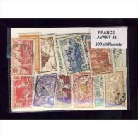 France Avant 1946 - Lot De 200 Timbres Differents - Collezioni