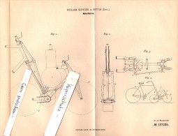 Original Patent - William Slinger In Settle , England , 1902 , Motor-bike , Bicycle , Motorcycle , Moto !!! - Motorräder