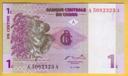 CONGO - Lot De 4 Billets 1, 5,10, Et 20 Centimes. 1997. NEUF - Repubblica Democratica Del Congo & Zaire