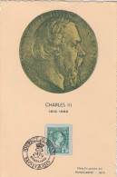 CARTE MAXIMUM   N° 301  CHARLES III    JOURNEE DU TIMBRE 1948 - Cartas Máxima