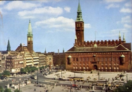 Copenhagen - The Cyti Hall Square - 10 - Formato Grande Non Viaggiata - Collezioni E Lotti