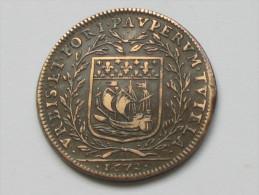 Superbe Jeton à Identifier 1672 -URBIS ET FORI PAUPERUM TUTELLA  *** EN ACHAT IMMEDIAT *** - Monarquía / Nobleza