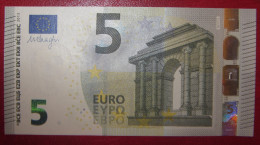 5 EURO N017G3 DRAGHI AUSTRIA SERIE NA Perfect UNC - 5 Euro