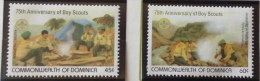 Scouts MNH** 1982 Dominica Sc 777/780, Mi 1480/1481 - Dominique (1978-...)