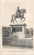 PARIS - 75 -  CPA DOS SIMPLE De La Statue De Henri IV, Sur Le Pont Neuf -    - ENCH11  - - Standbeelden