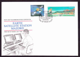 Zimbabwe - 1985 - Mazowe Earth Satellite Station - Complete Set On FDC - Afrique